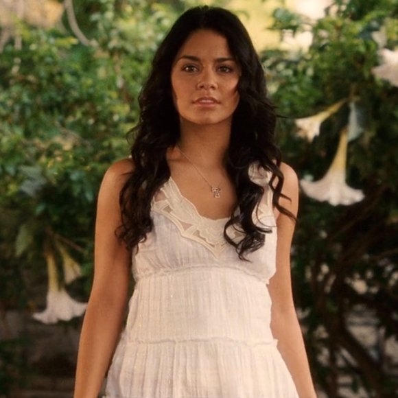 Free People Plaid Sparkle Gauze Tunic in White ASO Gabriella Montez - Picture 9 of 11